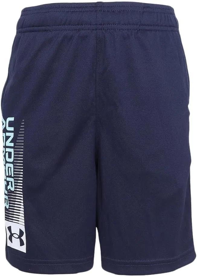 Детские шорты Under Armour с логотипом Tech Wordmark, (410) Midnight Navy/Stream/White