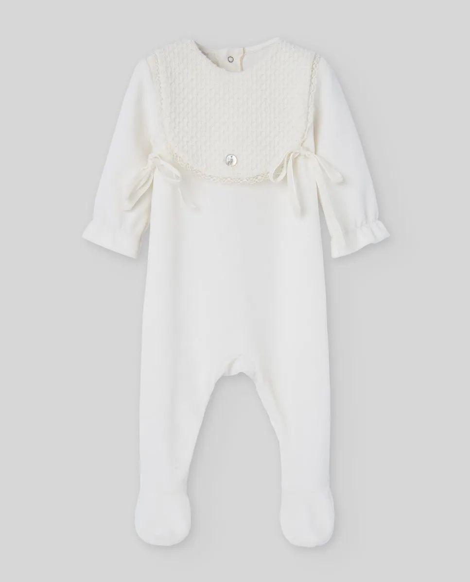 

Комбинезон для младенца из коллекции «Нежность» PAZ Rodríguez, белый