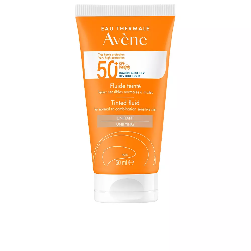 

Солнцезащитный крем Fluido Solar Con Color Spf50+ Avène, 50 мл