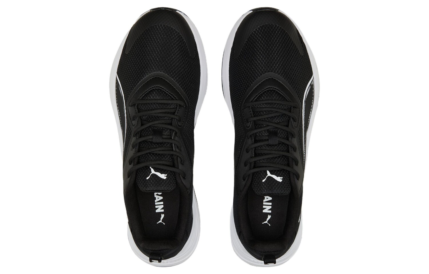 Кроссовки Infusion для бега мужские с низким верхом, черные/белые Puma — фото 4