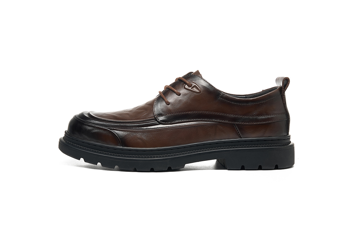 

HLA Мужские повседневные туфли мужские низкие черно-коричневые коричневые, цвет Brown