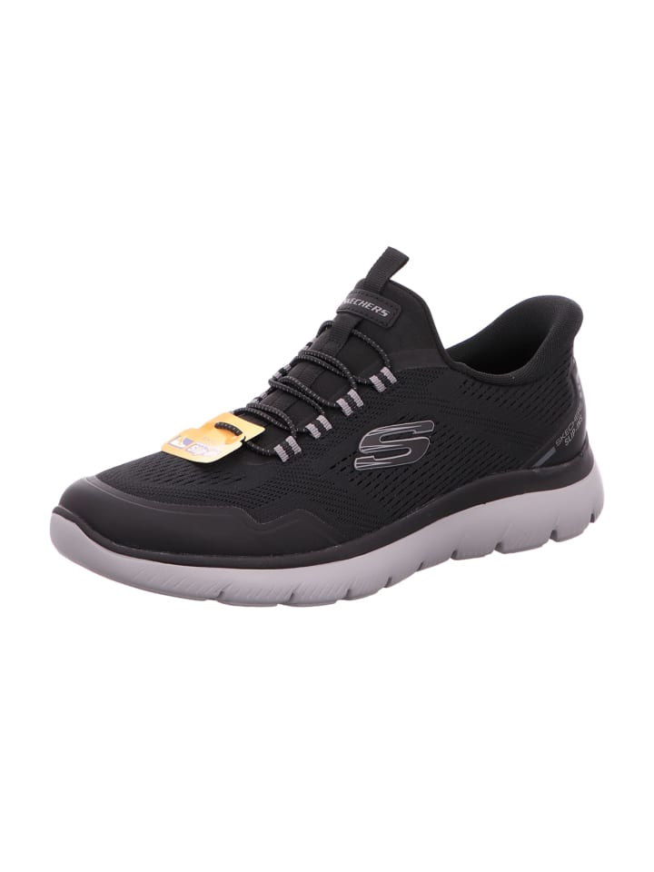 Skechers Спортивные кроссовки на шнуровке черного цвета — фото 2