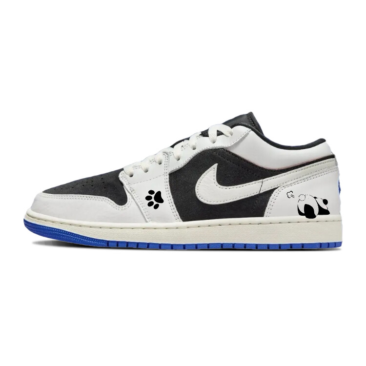 

Кроссовки Air Jordan 1 Vintage Basketball Shoes Men Low-top Fossil/Black/Fossil, черный