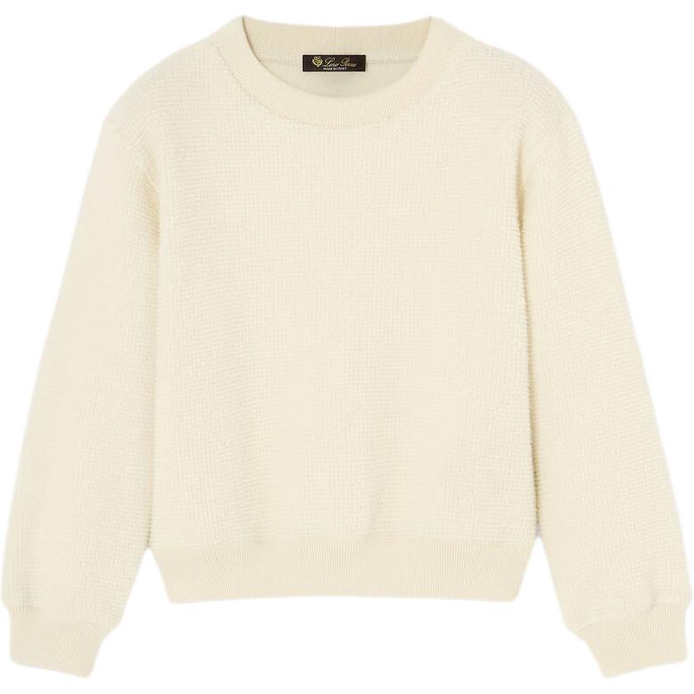 

Детский свитер с круглым вырезом Moderate Loro Piana, butter almond