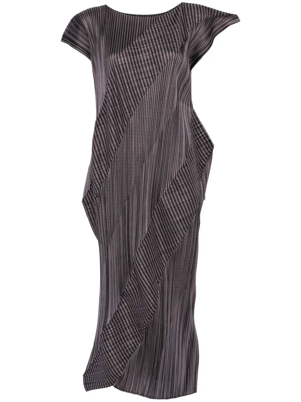 

Платье миди Cosmic Rays Pleats Please Issey Miyake, черный