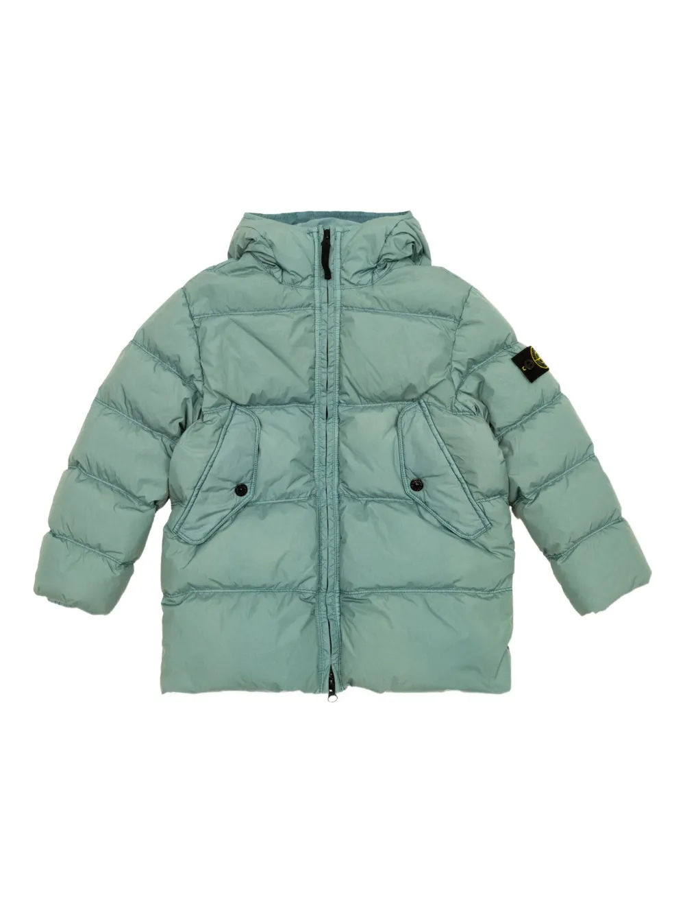 

Стеганая куртка с нашивкой-логотипом Stone Island Junior, синий