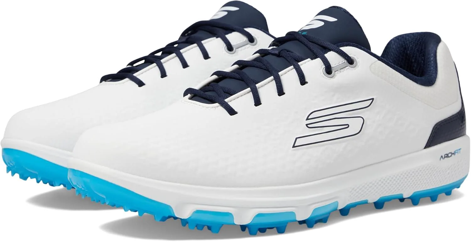 

Мужские водонепроницаемые гольф-туфли Skechers Pro 6, белый/темно-синий/синий