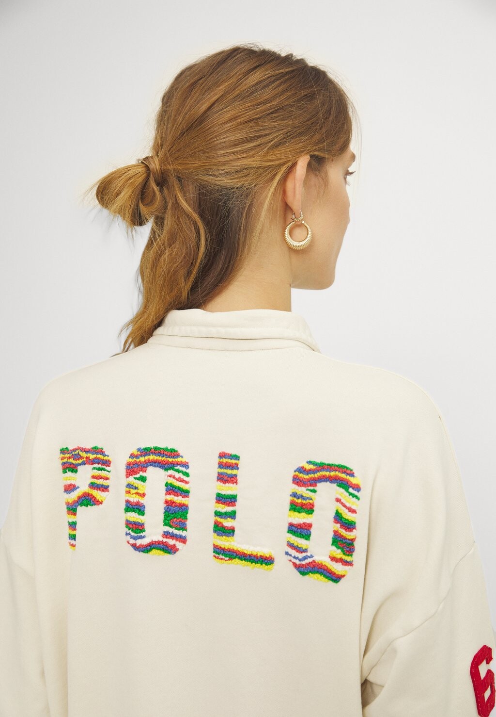 

Толстовка с капюшоном LONG SLEEVE HALF Ralph Lauren, кремовый