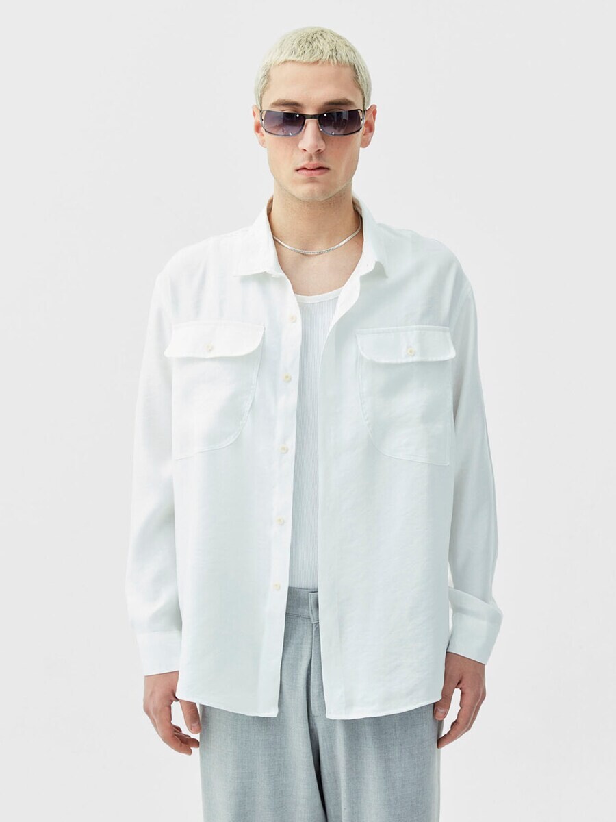 

Повседневная рубашка VAMOS CLO Comfort fit Button Up Shirt Oklahoma City, белый