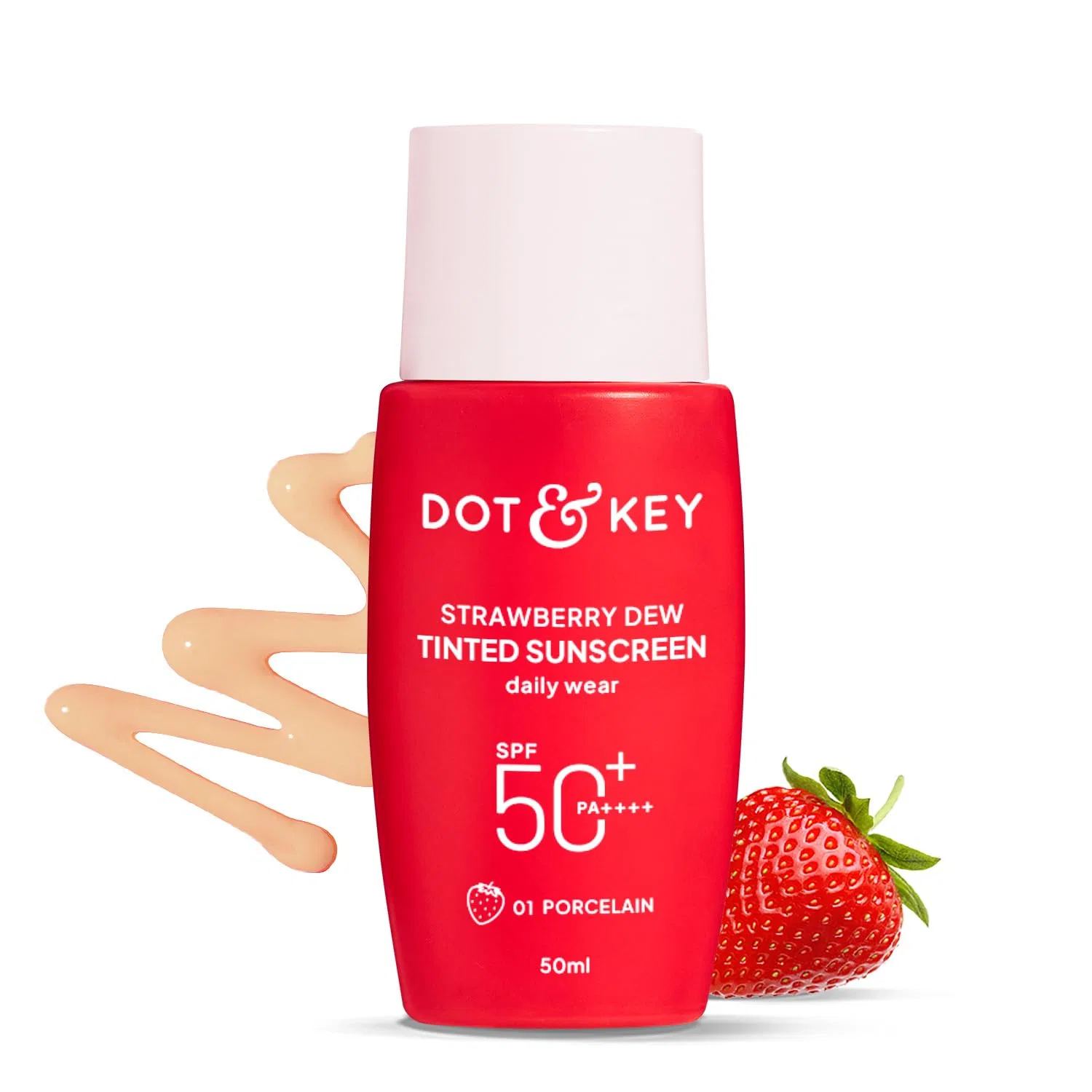 Тонирующий солнцезащитный крем «Strawberry Dew» SPF 50+ Pa++++ от Dot & Key Dot & Key