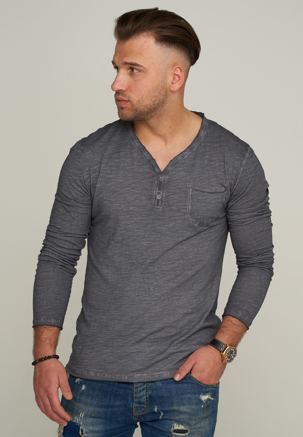 

Лонгслив CARISMA Langarmshirt CRSEWARD, темно серый