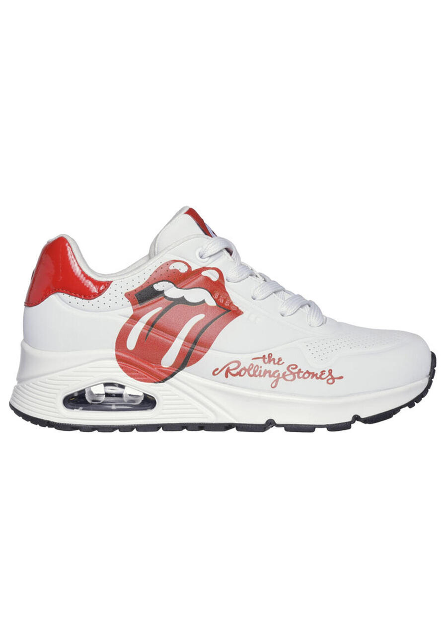 Кроссовки Skechers мужские Uno Rolling Stones Single! 183102 белые — фото 2
