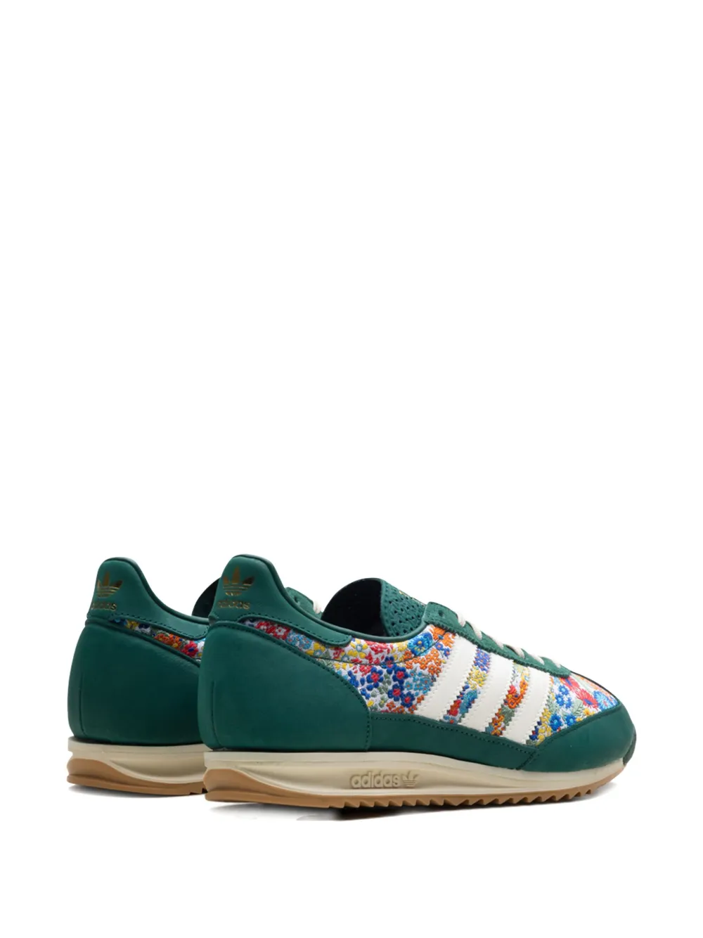 Кроссовки SL 72 OG Collegiate Green из коллаборации с Liberty London Adidas, зеленый — фото 3