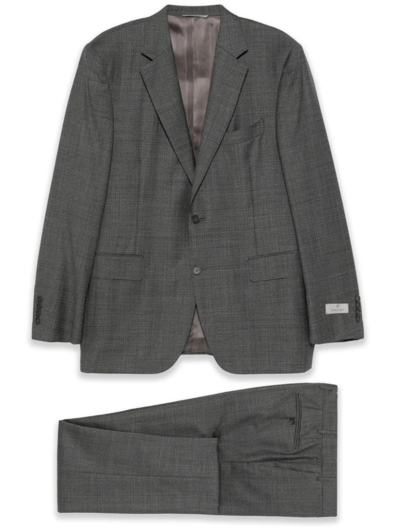 

Canali шерстяной костюм, серый
