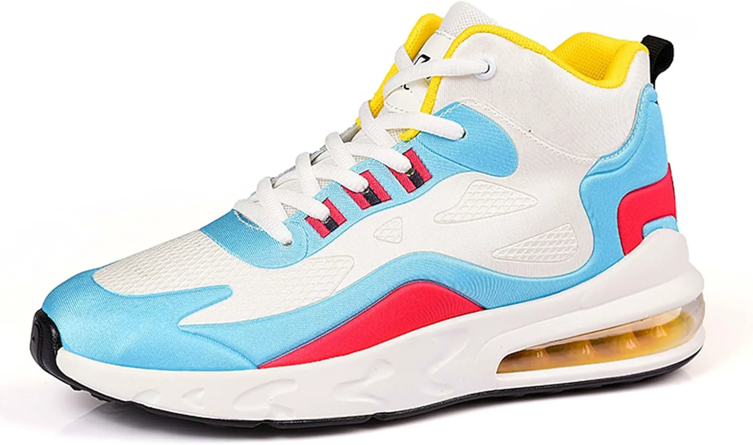 

Мужские высокие кроссовки для улицы, удобные с воздушной подушкой, для бега, противоскользящие, для ходьбы, модные баскетбольные кроссовки DZBAJRQM, белый