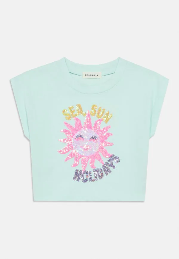 Футболка с короткими рукавами и принтом Billieblush, Sea Green