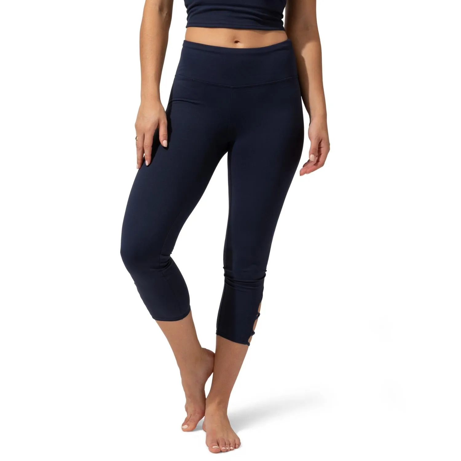 

Кроп-леггинсы с перекрестным кроем 21 дюйм Threads 4 Thought, Raw Denim