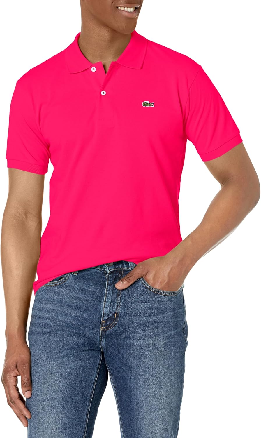 

Lacoste мужская оригинальная поло из пике, Fushia Pink, Розовый, Lacoste мужская оригинальная поло из пике, Fushia Pink