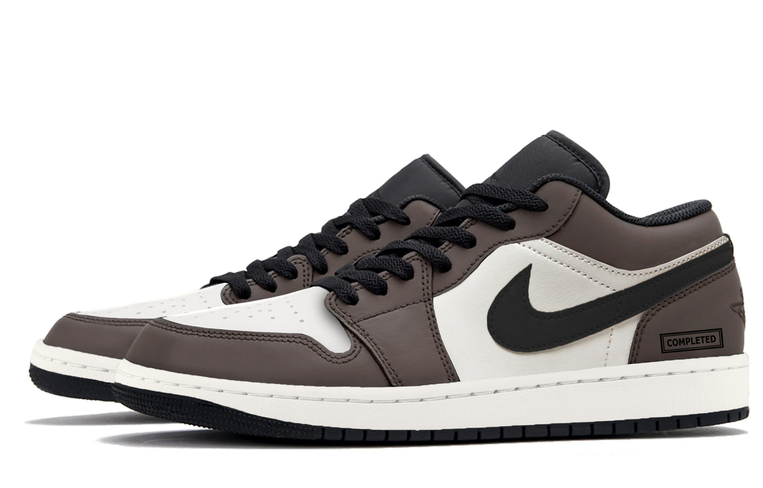 Jordan Air 1 Легкие Высокие Низкие Винтажные Баскетбольные Кроссовки Мужские Mocha — фото 4