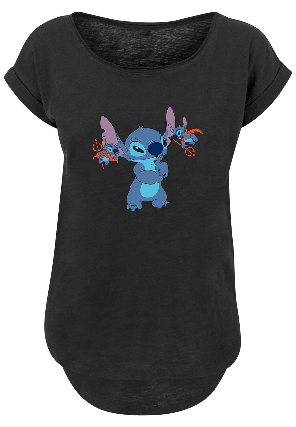 

Футболка с принтом DISNEY LILO AND STITCH LITTLE DEVILS F4NT4STIC, черный