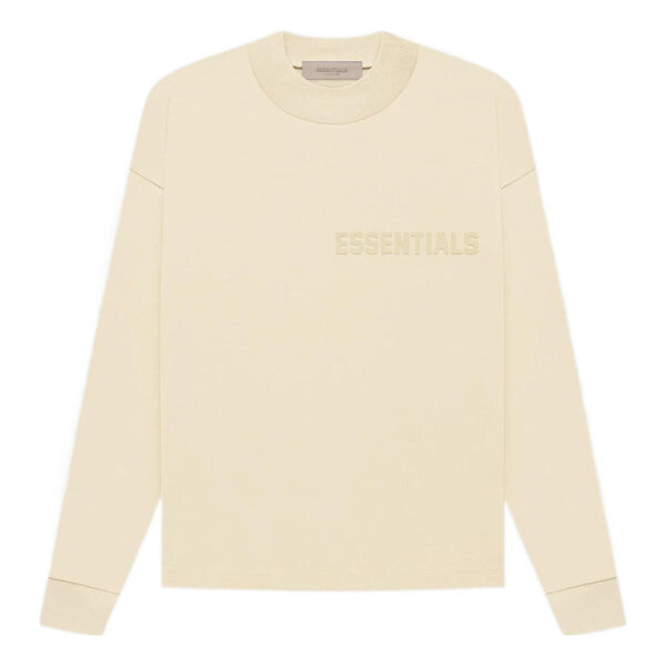 

Футболка Fear of God Essentials FW22 Long Sleeve Tee Egg Shell, цвет egg shell