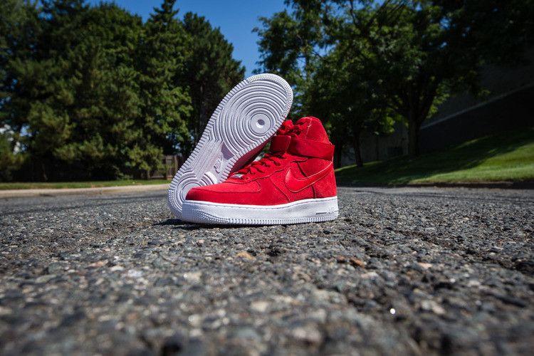 Кроссовки Nike Air Force 1 High '07 'Gym Red', красный — фото 4