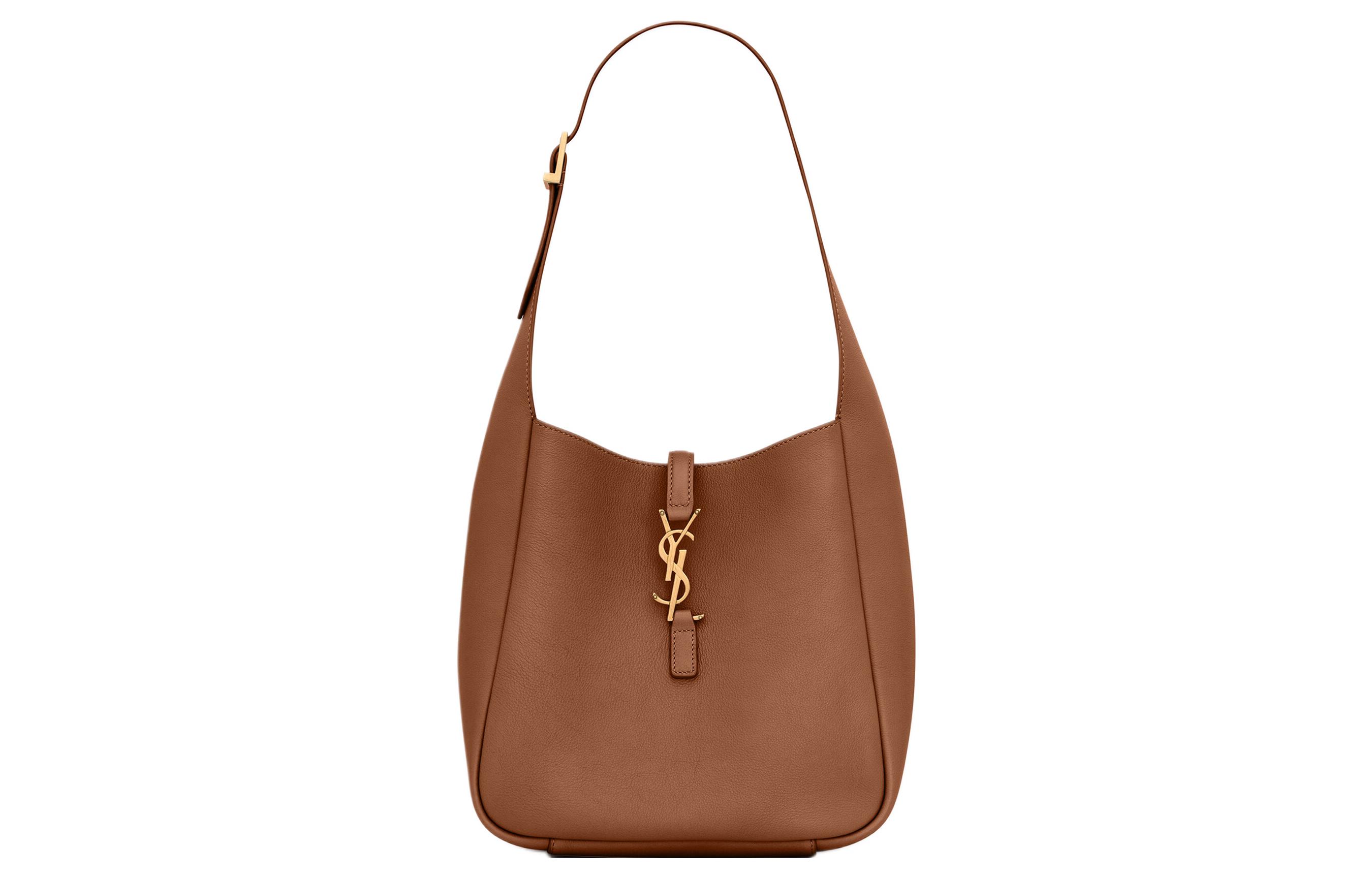 

LE5A7 Кожаная сумка-хобо из коровьей кожи, женская наплечная сумка SAINT LAURENT