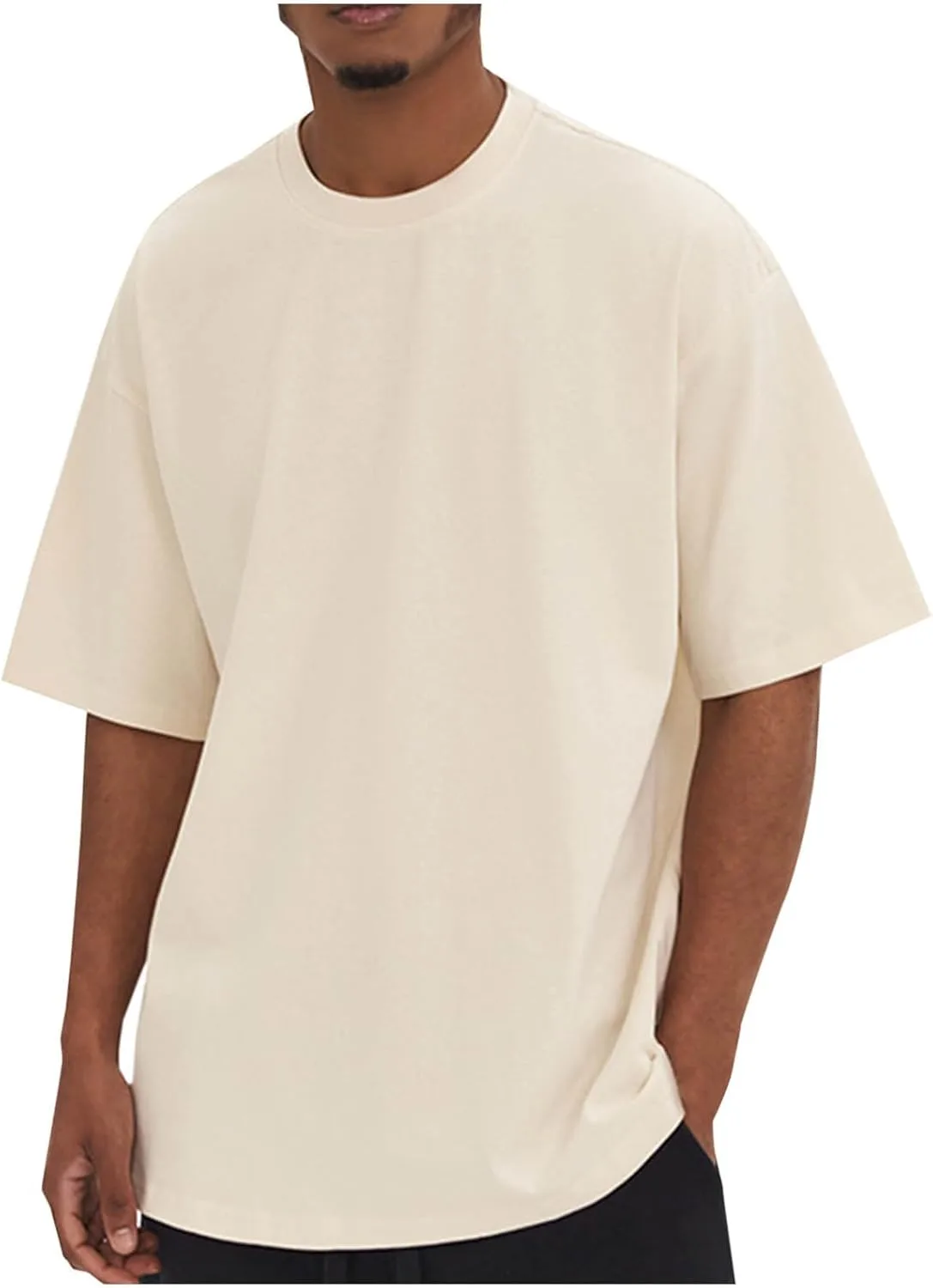 Футболка мужская Cotton Short Sleeve Loose Lightweight Vintage Stretch
