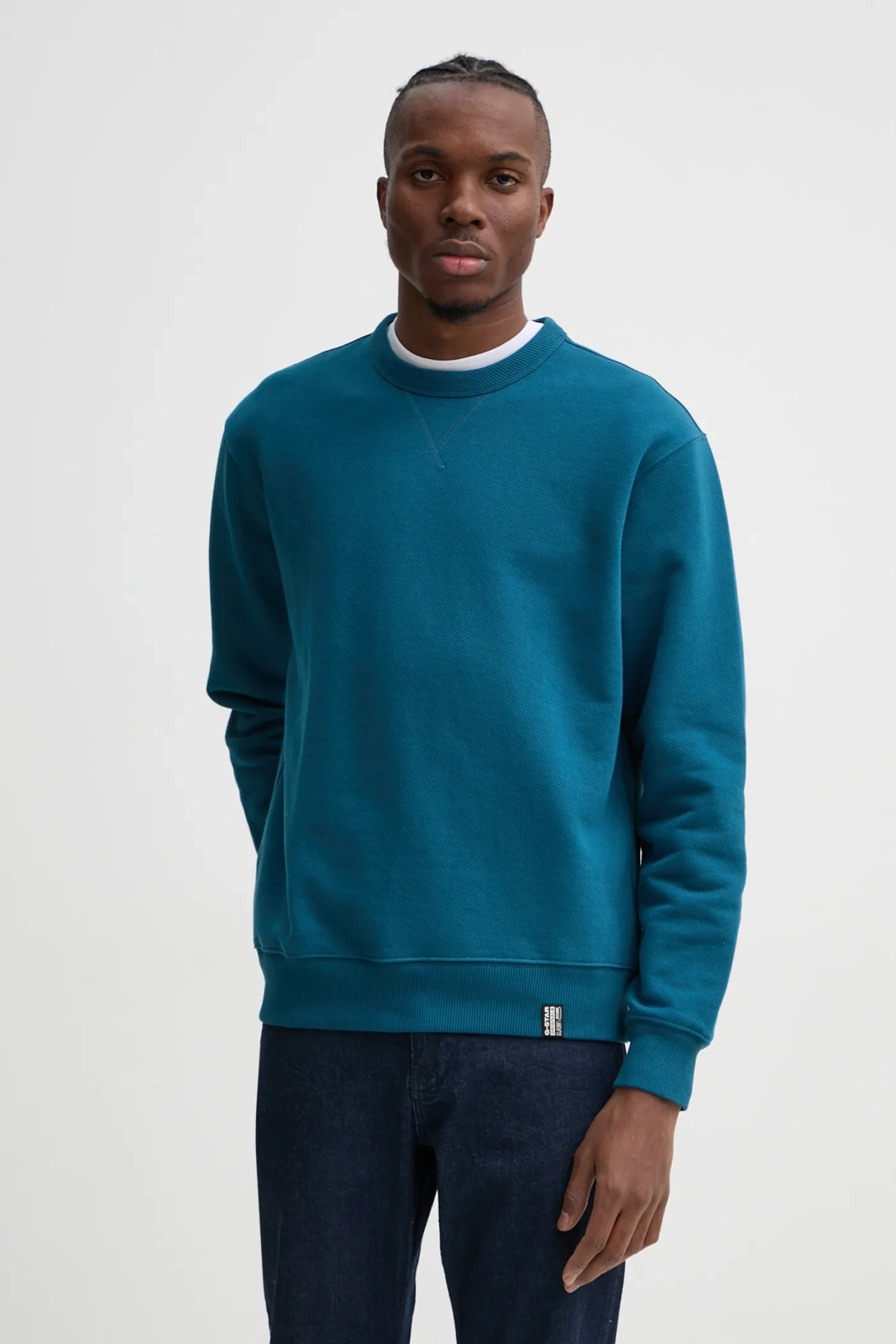 

Хлопковая толстовка G-Star Raw, синий
