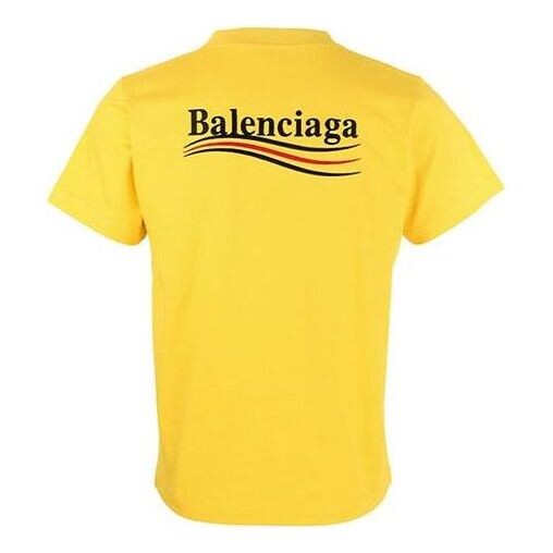 

Футболка political campaign t-shirt large fit 'yellow' Balenciaga, желтый