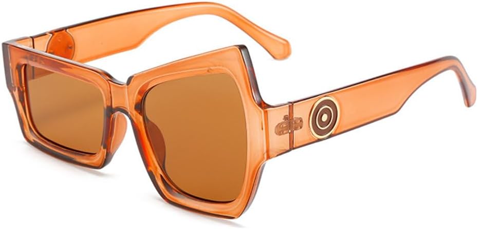 

Обычные забавные солнцезащитные очки для женщин, модные, для вечеринок, уличная одежда, защита от УФ-излучения UV400, уникальные очки с индивидуальным стилем TYUVIVO, Brown Tea