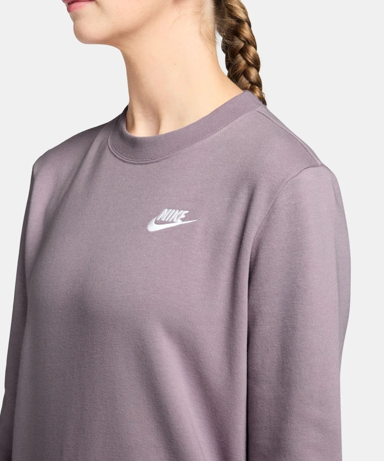 Свитшот Nike Club Fleece с длинным рукавом, фиолетовый — фото 4