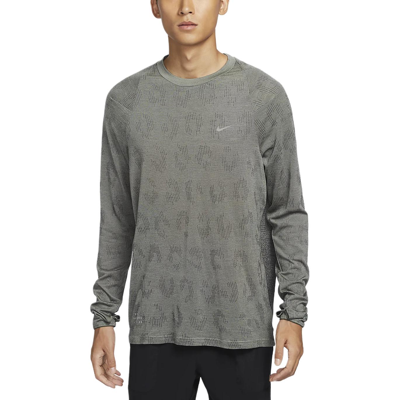 Running Division Men's Therma FIT Adv Long Sleeve Running Top Nike, зеленый — фото 3