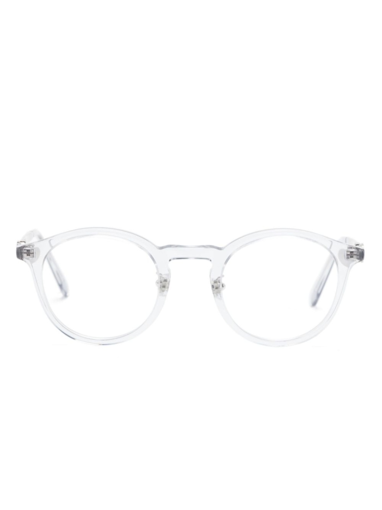 

Очки в круглой оправе с логотипом Moncler Eyewear, серебряный