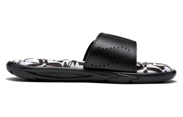 Тапочки ignite 6 graphic footbed slide 'halo grey black' Under Armour, черный — фото 3