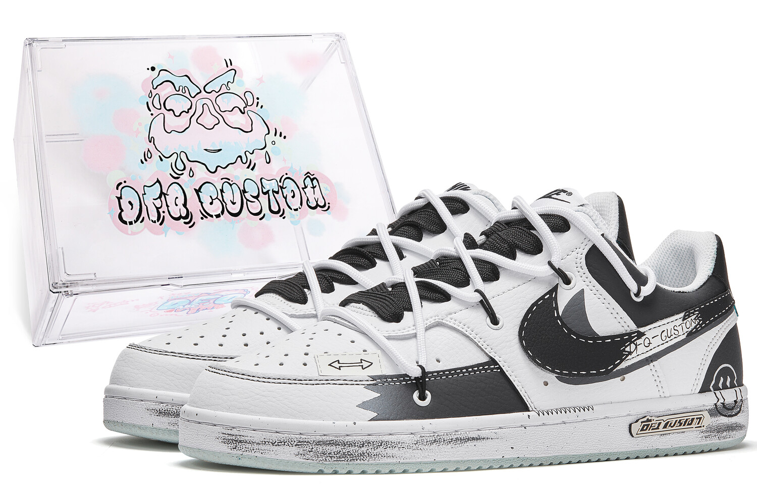 

Мужские кроссовки для скейтбординга Nike Court Vision 1, Black/White