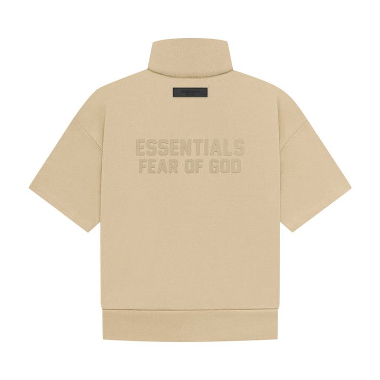 Толстовка Fear of God Essentials Kids Half Zip French Terry Mockneck, Sand — фото 2