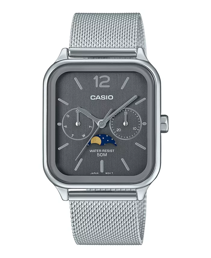 

Мужские часы из нержавеющей стали серебристого тона, 34mm Casio