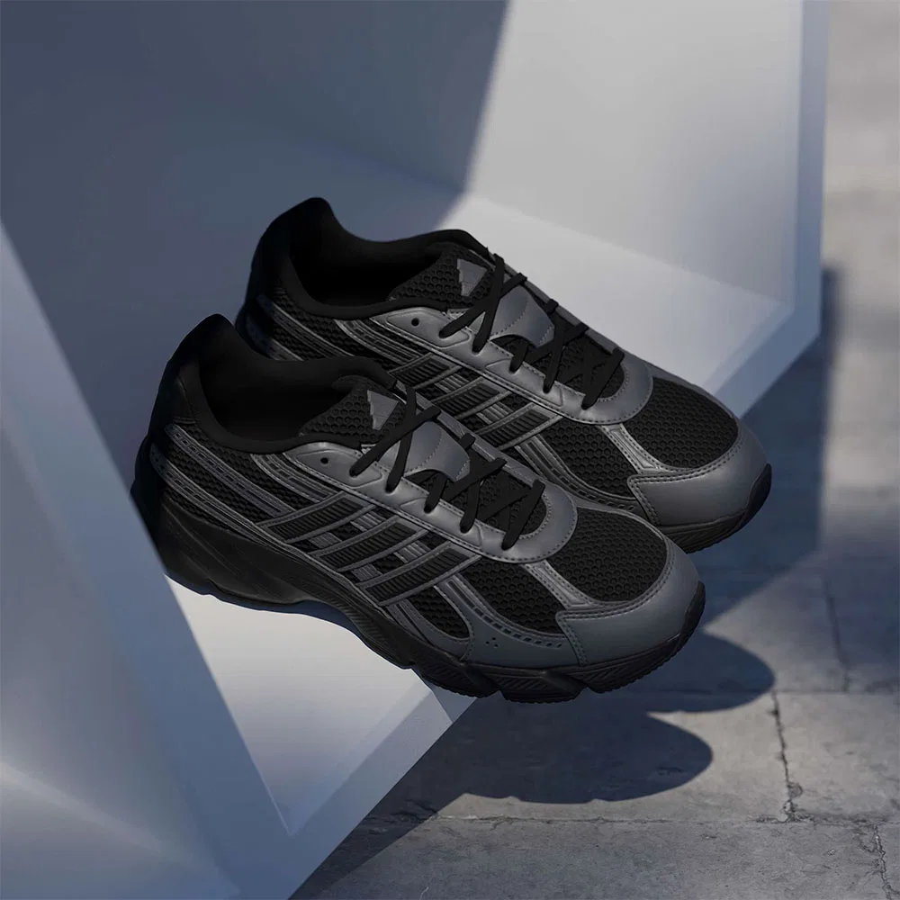 Мужские чёрные кроссовки Adidas Technocaoz 2000