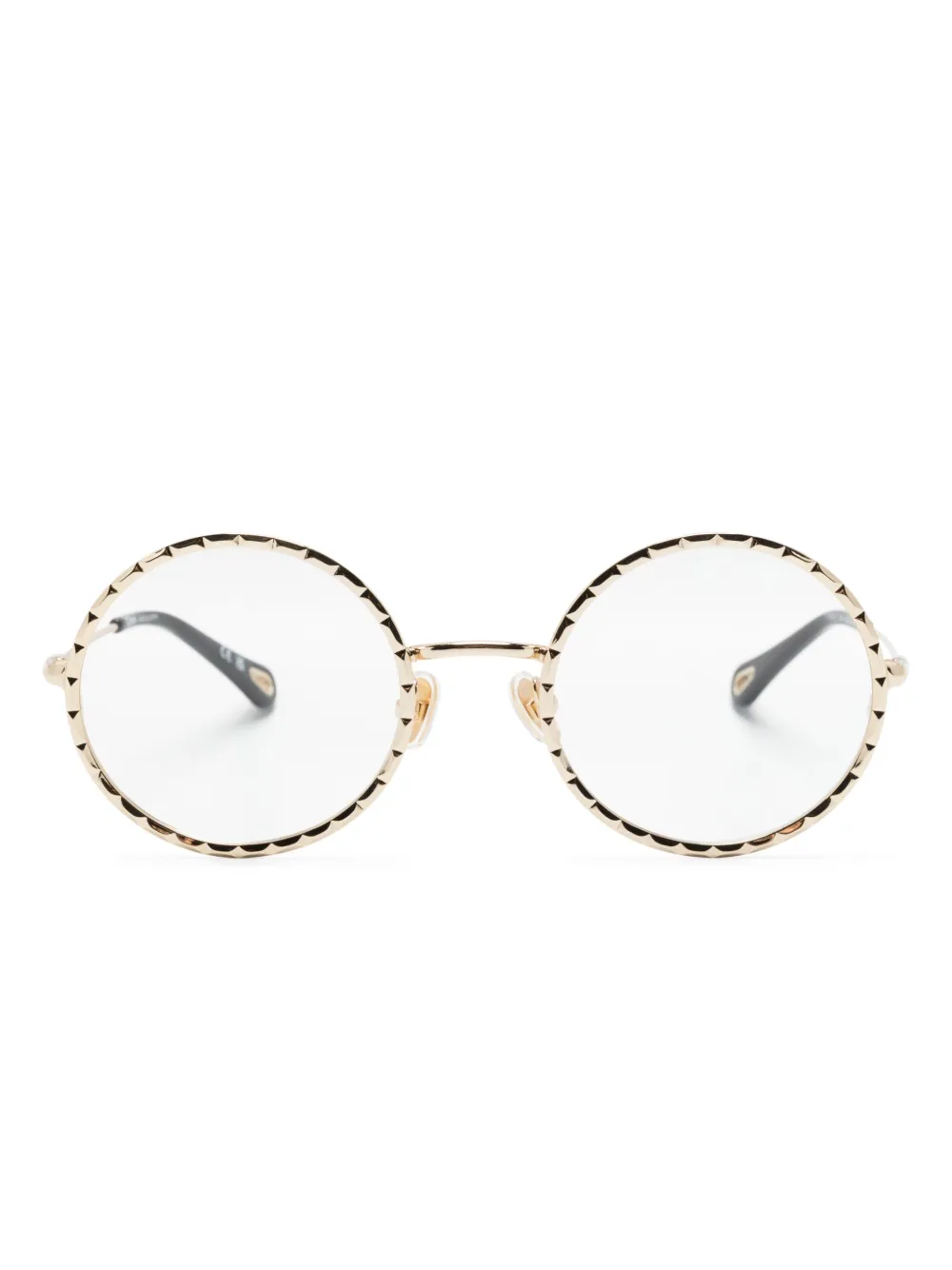 

Очки в круглой оправе Chloé Eyewear, золотой