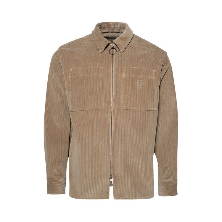 

Рубашка Burberry Relaxed Fit Corduroy Shirt Teddy, желто-коричневый