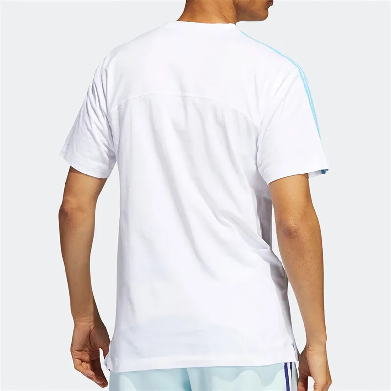 Adidas Originals Футболка мужская Sky Blue/White — фото 4