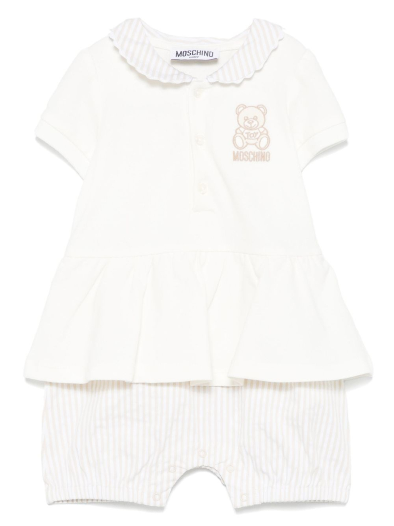 

Moschino Kids ромпер Teddy Bear, нейтральный цвет