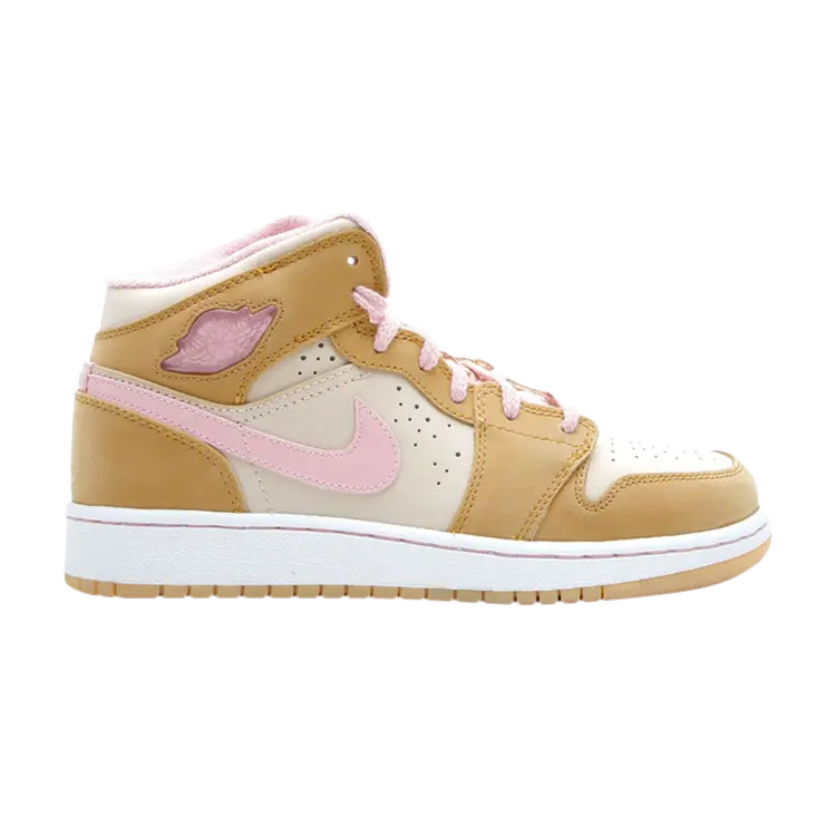 

Кроссовки Air Jordan 1 Hare GS 'Wheat', коричневый