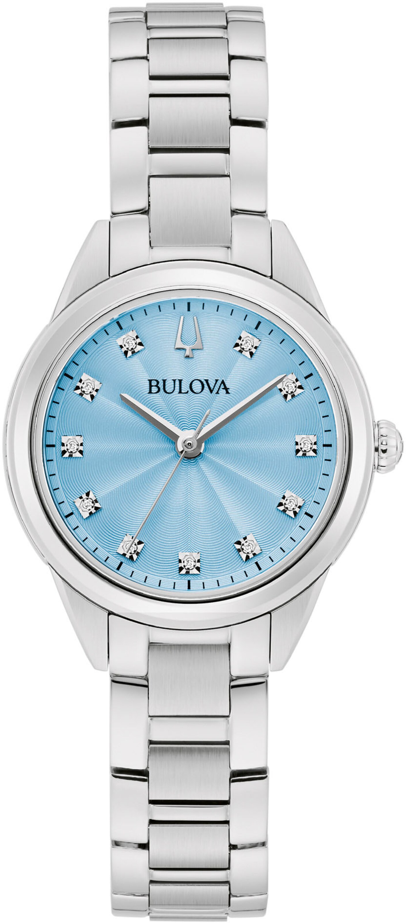 

Bulova Серебряные аналоговые часы