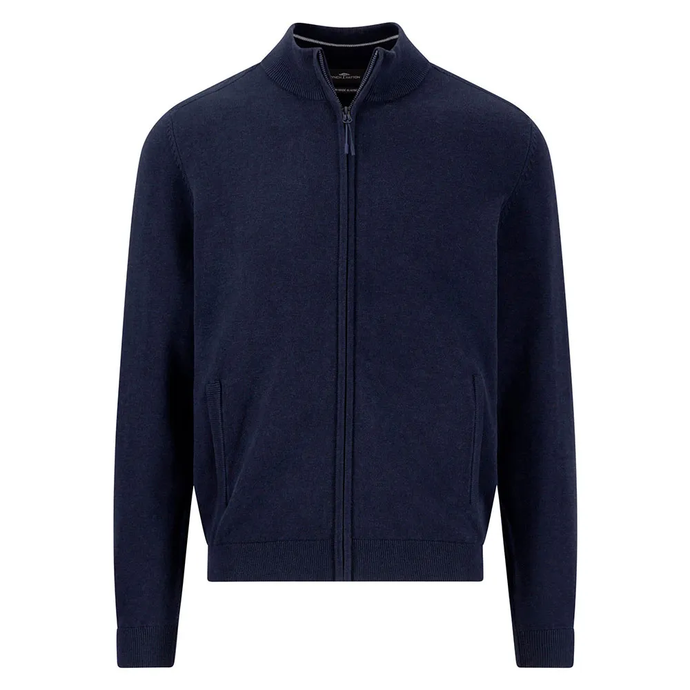 

Свитер Fynch Hatton Details full zip, синий