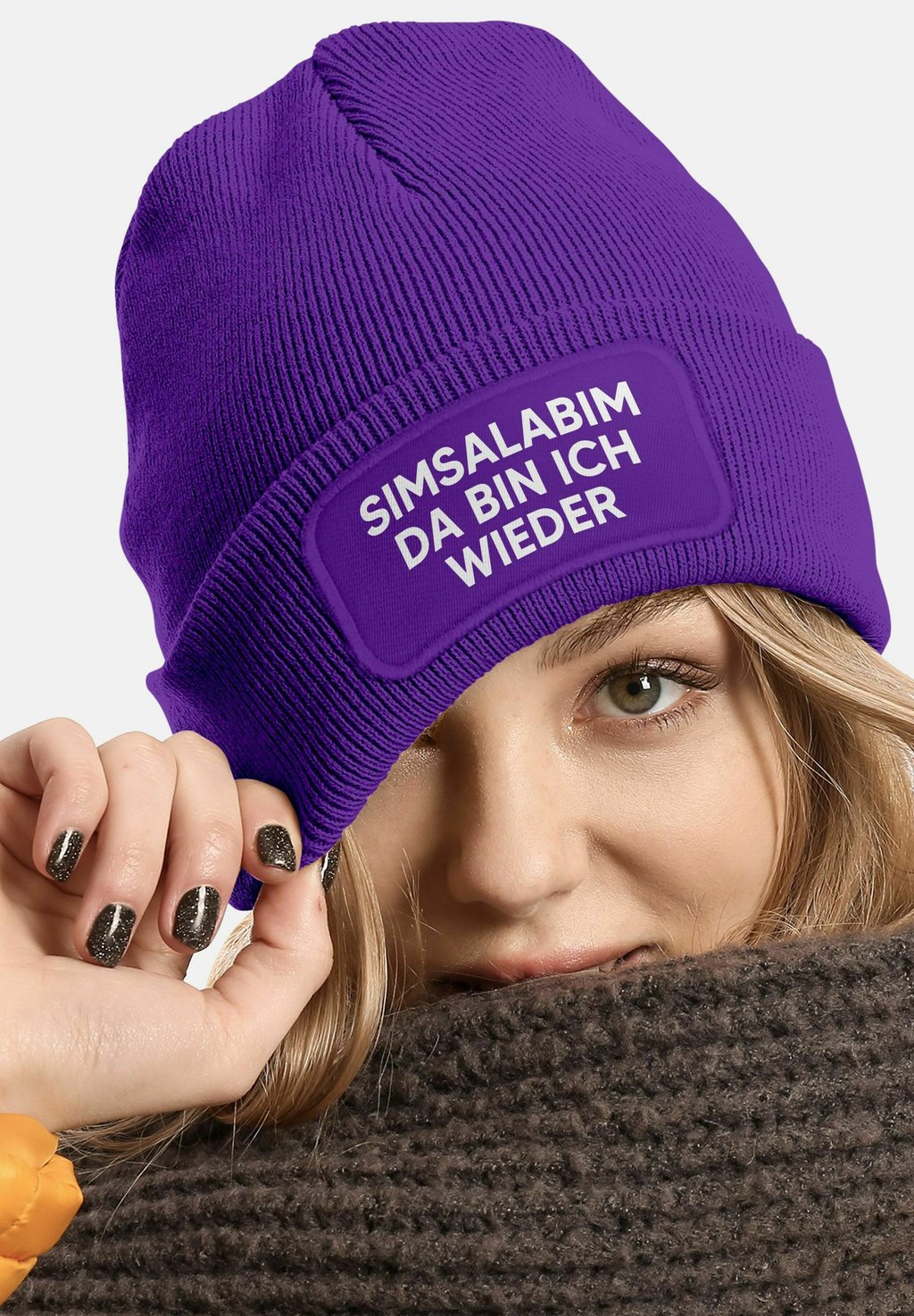 

Шапка MIT PATCH MIT SPRUCH SIMSALABIM MoonWorks, лиловый