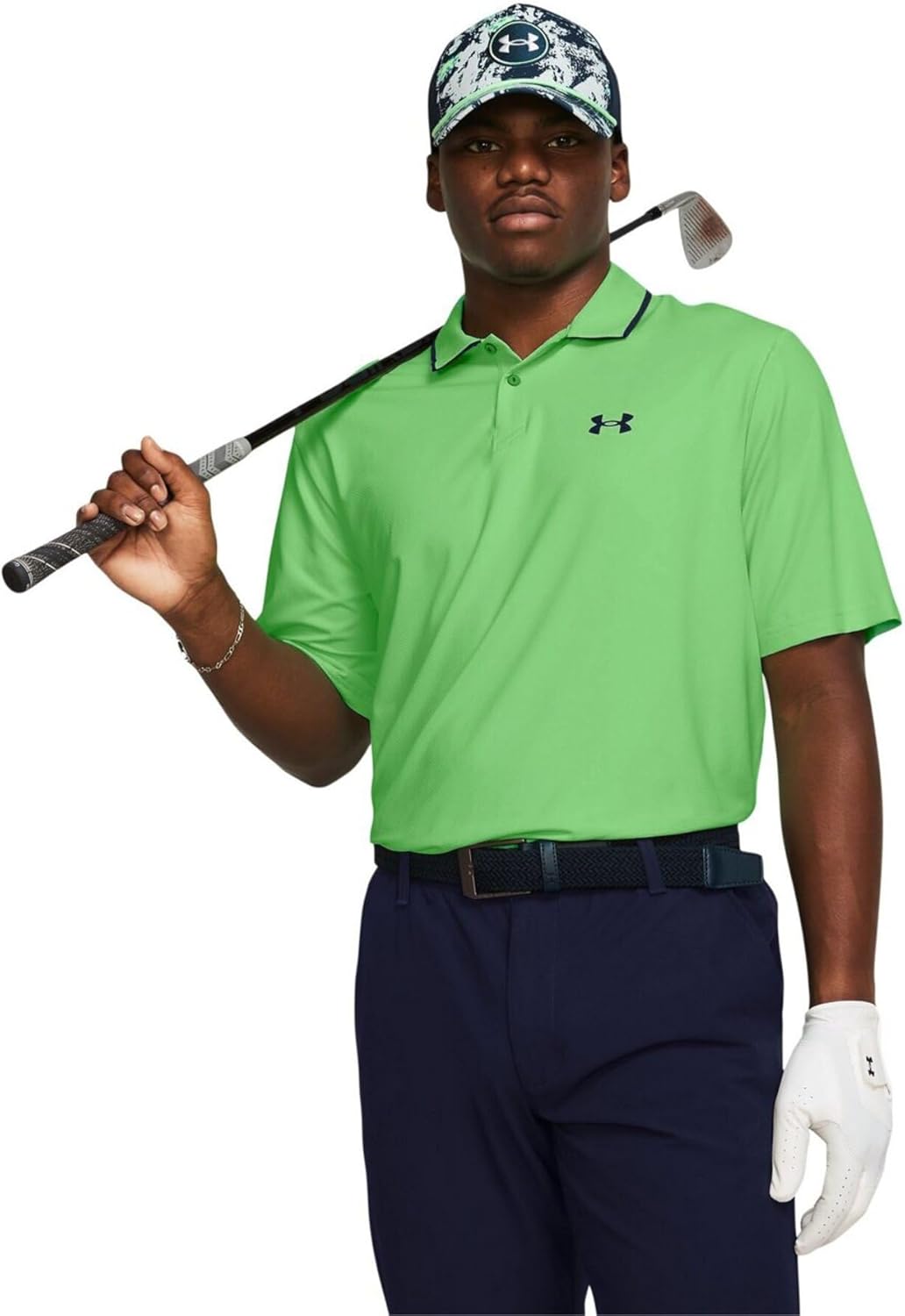 

Мужская рубашка-поло Under Armour, UA Isochill Polo, синий/зеленый