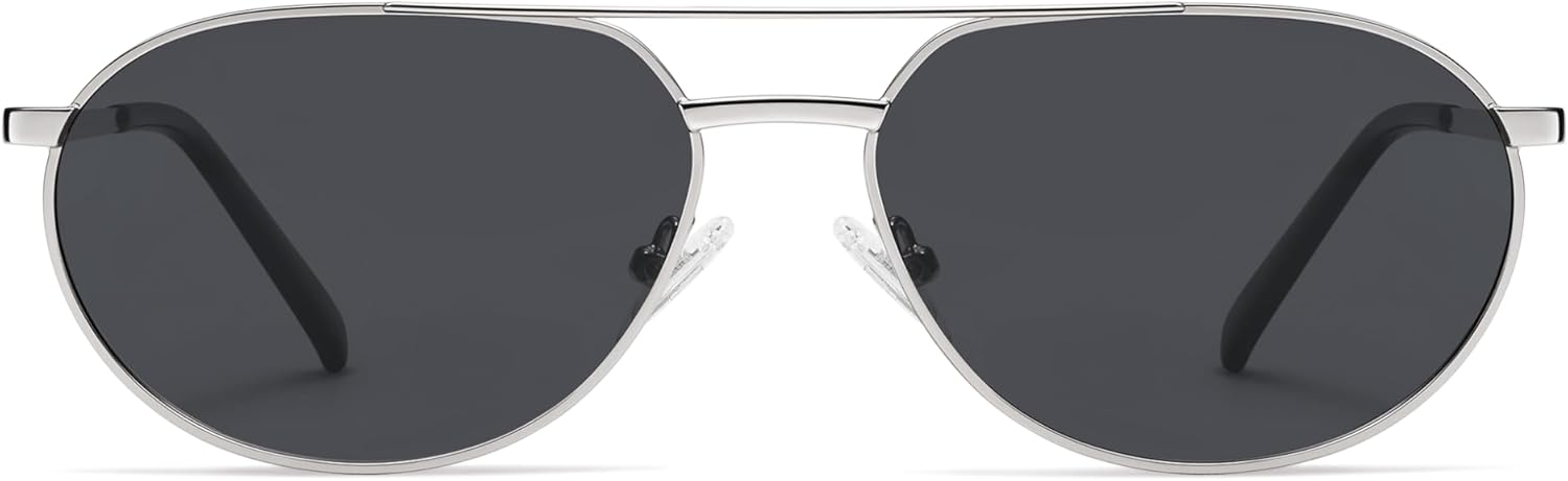 

Ретро поляризованные овальные солнцезащитные очки для женщин и мужчин в винтажном стиле 90-х годов с защитой от УФ-излучения. Женские солнцезащитные очки AP3770 (модель 2026) Appassal, C3 Silver/Grey