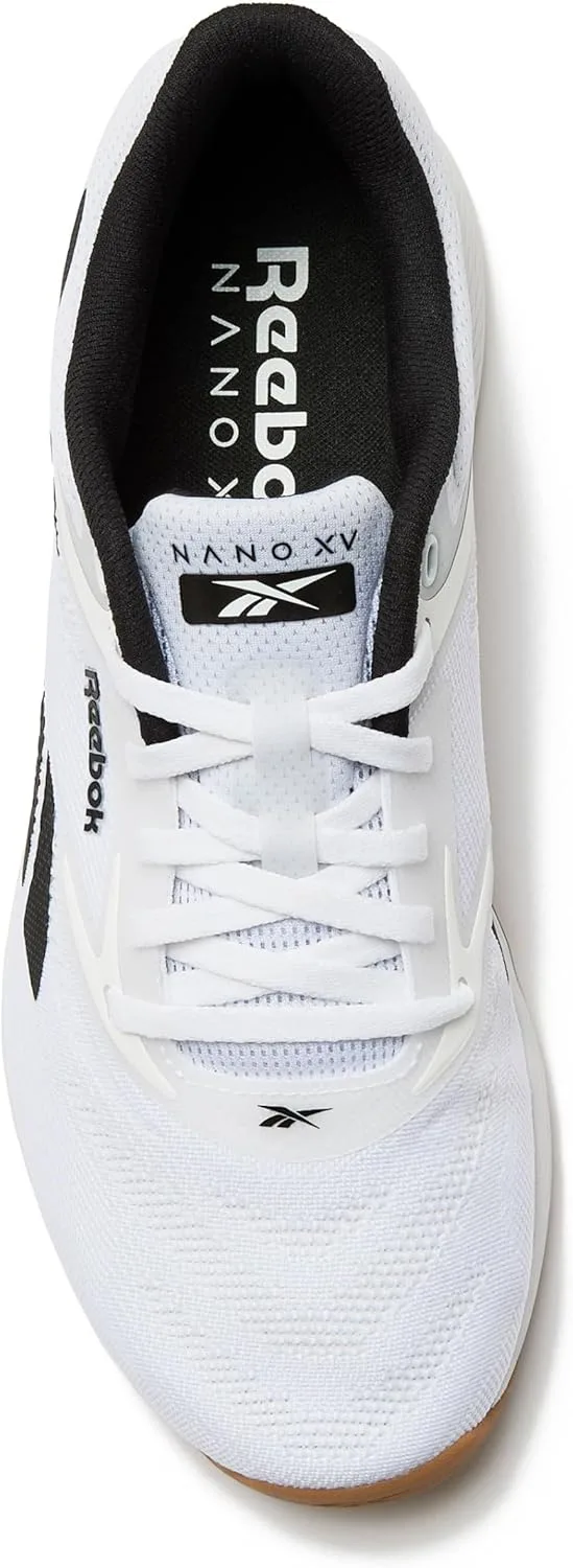 Мужские кроссовки Reebok Nano X5 для тренировок по кроссу и леггинсы, белый/черный — фото 4